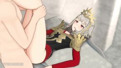 Rule 34 | 1boy, 1girl, 3d, animated, artist name, bouncing breasts, breasts, clothed female nude male, cum, cum in pussy, cumdrip, dot nose, ejaculation, fire emblem, fire emblem engage, fire emblem heroes, grey hair, hetero, highres, leg grab, legs together, legs up, lying, nintendo, nude, official alternate hairstyle, on back, overused23, penis, pussy, red eyes, sex, short hair, sidelocks, small breasts, sound, tagme, vaginal, veronica (fire emblem), video