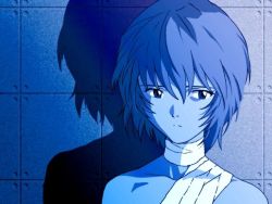 Rule 34 | ayanami rei, bandages, blue theme, neon genesis evangelion, shade, solo, tagme
