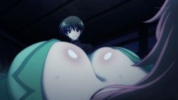 Rule 34 | 10s, animated, animated gif, anime screenshot, breasts, cube x cursed x curious, indoors, interior, large breasts, muramasa konoha