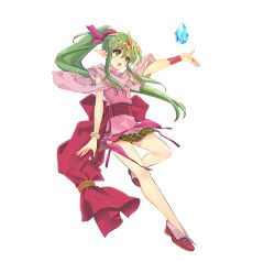 Rule 34 | 1girl, absurdres, child, dress, fire emblem, fire emblem: mystery of the emblem, fire emblem: new mystery of the emblem, fire emblem: shadow dragon, fire emblem: shadow dragon and the blade of light, fire emblem heroes, full body, green eyes, green hair, hair ornament, highres, ito noizi, jewelry, long hair, nintendo, open mouth, pink dress, pointy ears, ponytail, ribbon, shoes, short dress, simple background, sleeveless, solo, tiara, tiki (fire emblem), tiki (young) (fire emblem), very long hair, white background