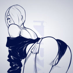 Rule 34 | angel (kof), ass, monochrome, pussy, snk, the king of fighters