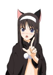 Rule 34 | 1girl, animal ears, cat ears, crossover, hazuki (tsukuyomi), luna (reclaimed land), parody, solo, tohno akiha, tsukihime, tsukuyomi moonphase