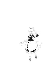 Rule 34 | 1girl, comic, doll joints, female focus, greyscale, highres, joints, medicine melancholy, monochrome, morino hon, open mouth, plant, ribbon-trimmed skirt, ribbon trim, shoes, short hair, skirt, solo, su-san, touhou