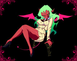 Rule 34 | 10s, double gold lacytanga, gun, horns, nabe (ingenmame), panty &amp; stocking with garterbelt, scanty (psg), smile, tail, weapon, wink