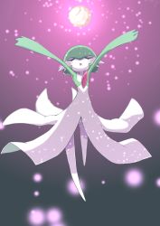 Rule 34 | :o, arms up, blurry, blush, commentary request, creatures (company), eyelashes, closed eyes, full body, game freak, gardevoir, gen 3 pokemon, highres, m3 (gardevoir m3), moonblast (pokemon), nintendo, open mouth, pokemon, pokemon (creature), solo