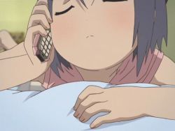 Rule 34 | 1girl, animated, animated gif, bare legs, barefoot, bed, cellphone, closed eyes, feet, gakuen utopia manabi straight!, inamori mika, legs, crossed legs, lowres, lying, on bed, on side, on stomach, phone, short hair, skirt, soles, solo, spread toes, talking on phone, thighs, toes