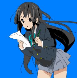 Rule 34 | 00s, akiyama mio, black hair, k-on!, paint, paper, pencil, school uniform