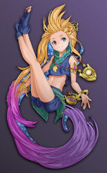 Rule 34 | 1girl, feet, full body, highres, league of legends, midriff, navel, shorts, solo, zoe (league of legends)