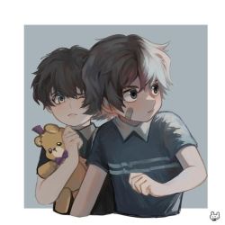 Rule 34 | 2boys, bandaid, bandaid on cheek, bandaid on face, blouse, blue shirt, border, brown hair, crying child (fnaf), five nights at freddy&#039;s, five nights at freddy&#039;s: security breach, five nights at freddy&#039;s 4, fredbear (fnaf), gregory (fnaf), holding, holding stuffed toy, multiple boys, nameft1, one eye closed, shirt, short hair, source mismatch, striped clothes, striped shirt, stuffed animal, stuffed toy, teddy bear, time paradox, trait connection, white border
