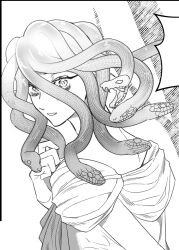 Rule 34 | 1girl, female focus, looking at viewer, medusa (mythology), original, snake hair, solo