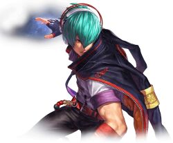Rule 34 | green hair, headphones, ogura eisuke, purple tie, red eyes, shun&#039;ei, the king of fighters, the king of fighters xv
