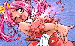 Rule 34 | embarrassed, exploding clothes, nipples, pink hair, tagme