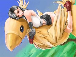 Rule 34 | 1990s (style), 1girl, animated, animated gif, ass, bestiality, bird, black hair, breasts, censored, chocobo, cum, cum in pussy, doggystyle, fellatio, final fantasy, final fantasy vii, fuji dokoro, hanging breasts, huge breasts, huge penis, interspecies, large insertion, long hair, lowres, missionary, mosaic censoring, nipples, nude, open mouth, oral, penis, pussy, red eyes, sequential, sex, sex from behind, slideshow, tifa lockhart, vaginal, very long hair, x-ray