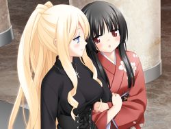 Rule 34 | 2girls, kirishima shizuku, long hair, multiple girls, shitogi eris, sono hanabira ni kuchizuke wo, yuri