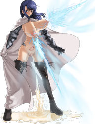 Rule 34 | 1girl, 774 (nanashi), angry, armor, black gloves, black thighhighs, blue eyes, blue hair, blush, boots, breast beam, breasts, cape, cum, cum pool, dilation belt, elbow gloves, electricity, facing viewer, female focus, full body, gauntlets, gloves, griselle cunt tits, griselle mankooppai, harem outfit, huge breasts, labia piercing, lightning, long hair, looking at viewer, matching hair/eyes, naked cape, nipples, nude, original, pee, peeing, piercing, pubic tattoo, puddle, pussy, pussy piercing, simple background, solo, spread pussy, standing, sweatdrop, tattoo, thigh boots, thighhighs, uncensored, what, white background