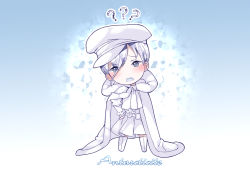 Rule 34 | ?, androgynous, antarcticite, cape, character name, gender request, hmniao, houseki no kuni, pajamas, short hair, grey eyes, silver hair, solo