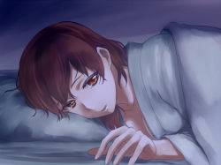 Rule 34 | 10s, ishii hisao, kantai collection, mutsuki (kancolle), on bed, pov across bed, short hair, solo, tagme, under covers