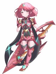 Rule 34 | aegis sword (xenoblade), aged down, child, flat chest, highres, juneplums, pyra (xenoblade), red eyes, red hair, xenoblade chronicles (series), xenoblade chronicles 2