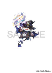 Rule 34 | 1other, black hat, black sclera, bow, colored sclera, commentary request, cookie, creature, debidebi debiru, demon horns, demon tail, demon wings, food, halloween, hat, holding, holding wand, horns, nijisanji, official art, potion, sample watermark, sharp teeth, shinishi chiho, simple background, tail, tail bow, tail ornament, teeth, vial, virtual youtuber, wand, watermark, white background, wings, witch hat, yellow eyes