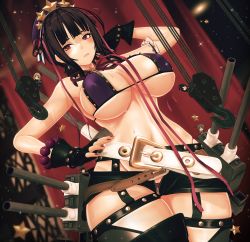 Rule 34 | 3d, 4girls, absurdres, adapted costume, atago (kancolle), bb (fate), bb (fate) (all), bb (swimsuit mooncancer) (fate), bb (swimsuit mooncancer) (fate) (cosplay), bb (swimsuit mooncancer) (second ascension) (fate), belt, beret, black gloves, black hair, black legwear, black shorts, blonde hair, bra, breasts, brown hair, cannon, chibi, choukai (kancolle), cosplay, covered erect nipples, custom maid 3d 2, fairy, fate (series), ffkw, gloves, hat, highres, indoors, kantai collection, large breasts, long hair, looking at viewer, maya (kancolle), micro shorts, multiple girls, nail polish, purple bra, red eyes, red nails, short hair, shorts, skindentation, solo focus, takao (kancolle), turret, underbust, underwear, upper body, white belt, wide hips
