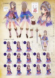 Rule 34 | 1girl, absurdres, atelier (series), atelier totori, bare shoulders, blush, boots, character sheet, concept art, crown, detached sleeves, expressions, female focus, flat chest, frills, full body, gem, highres, kishida mel, knee boots, legs, long hair, looking at viewer, miniskirt, multiple views, non-web source, official art, open mouth, parted bangs, pink footwear, pleated skirt, production art, see-through, simple background, skirt, smile, staff, standing, totooria helmold, turnaround, wide sleeves