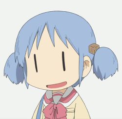 Rule 34 | 1girl, animated, animated gif, blue hair, lowres, naganohara mio, nichijou, open mouth, school uniform, simple background, solo, talking, tokisadame school uniform, twintails, | |