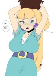 Rule 34 | 1girl, breasts, female focus, flat color, gravity falls, highres, maydrawfag, pacifica northwest, solo, standing, tagme, transparent background