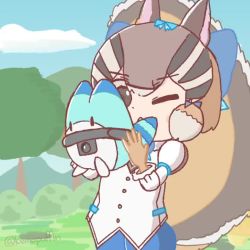 Rule 34 | animal ear fluff, animated, chipmunk costume, chipmunk ears, chipmunk girl, chipmunk tail, kemono friends, kemono friends v project, lucky beast (kemono friends), siberian chipmunk (kemono friends), tsukuurufuru, video, virtual youtuber