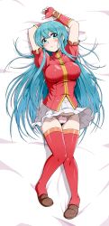 Rule 34 | 1girl, bow, bow panties, breasts, cameltoe, covered erect nipples, eirika (fire emblem), fire emblem, fire emblem: the sacred stones, highres, intelligent systems, kyo9999, large breasts, nintendo, panties, pink panties, red thighhighs, solo, tagme, thighhighs, underwear