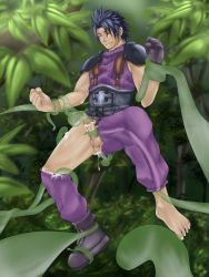 Rule 34 | 1990s (style), 1boy, anal, cum, final fantasy, final fantasy vii, full body, green tentacles, highres, image sample, male focus, male penetrated, nature, outdoors, penis, penis milking, pixiv sample, plant, resized, retro artstyle, solo, tentacles, tentacles on male, torn clothes, zack fair