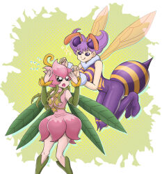 Rule 34 | digimon, digimon (creature), fairy, flower, highres, lilimon, monster girl, petals, plant girl, q-bee, vampire (game)