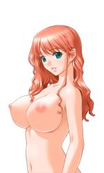 Rule 34 | 00s, 1girl, ane to boin, breasts, female focus, hanamaru lemon, large breasts, nude, sano toshihide, simple background, solo, upper body