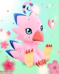 Rule 34 | bird, claws, digimon, digimon (creature), highres, piyomon, solo, wings