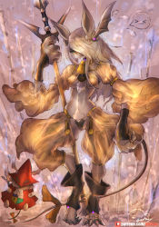 Rule 34 | 1girl, alternate costume, animal ears, blue eyes, blush, boots, breasts, character doll, chibi, chibi inset, choker, claws, commentary, covered erect nipples, dancer, digitigrade, english commentary, fewer digits, final fantasy, final fantasy ix, fingernails, freija crescent, full body, furry, furry female, girlsay, gorget, hair down, hair over one eye, harem pants, head wings, highres, holding, holding polearm, holding weapon, medium breasts, mouse ears, mouse tail, no headwear, nose blush, pants, polearm, ribbon, sharp fingernails, shrug (clothing), silver hair, snout, solo focus, spear, spoken expression, tail, tail ornament, tail ribbon, toeless footwear, toes, vambraces, weapon, wings