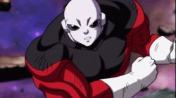 Rule 34 | 10s, 2boys, alien, angry, animated, animated gif, aura, battle, dragon ball, dragon ball super, fighting, injury, jiren, lowres, male focus, multiple boys, muscular, punching, serious, son goku, ultra instinct