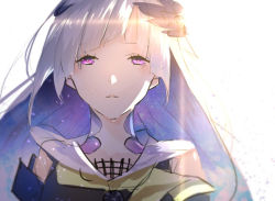 Rule 34 | 1girl, brynhildr (fate), fate/prototype, fate/prototype: fragments of blue and silver, fate (series), long hair, looking at viewer, purple eyes, silver hair, solo, very long hair