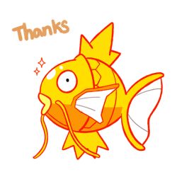 Rule 34 | alternate color, black eyes, commentary request, creatures (company), fish, from side, game freak, gen 1 pokemon, jaho, lowres, magikarp, nintendo, no humans, pokemon, pokemon (creature), shiny pokemon, simple background, solo, sparkle, thank you, white background