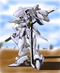 Rule 34 | anjou, armored core, armored core 4, from software, katana, mecha, robot, sand, sword, weapon