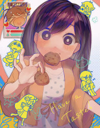 Rule 34 | &gt;o&lt;, 2girls, 4boys, aubrey (faraway) (omori), aubrey (omori), basil (faraway) (omori), basil (omori), black eyes, black hair, bow, bright pupils, brown hair, camera, cat, chibi, chocolate chip cookie, chyan pon, cookie, eating, food, hair behind ear, hair bow, heart, hero (faraway) (omori), hero (omori), highres, holding, holding camera, holding cookie, holding food, kel (faraway) (omori), kel (omori), long hair, looking at viewer, mari (faraway) (omori), mari (omori), mewo, multiple boys, multiple girls, musical note, omori, open mouth, short hair, short sleeves, sunny (omori), white pupils