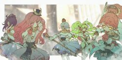 Rule 34 | 5girls, adjusting hair, aiguillette, arm up, ascot, bad id, bad twitter id, blunt bangs, capelet, center frills, closed mouth, commentary request, epaulettes, falulu, falulu (awakened), forehead jewel, frills, gloves, glowing, glowing eyes, green hair, grey hair, hair between eyes, hand on own hip, headphones, highres, hojo sophy, holding, holding scepter, holding suitcase, holding sword, holding weapon, idol clothes, layered skirt, long hair, long sleeves, looking at another, looking at viewer, looking to the side, multiple girls, parted bangs, pink eyes, ponytail, pretty series, pripara, purple hair, red hair, ruru ashihara, scepter, shikyoin hibiki, shiratama mikan, short hair, side ponytail, sidelocks, skirt, standing, suitcase, sword, toudou shion, twintails, weapon, white capelet, white gloves, yellow eyes