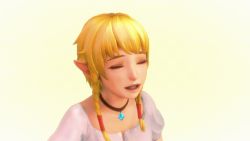 Rule 34 | 10s, 1girl, 3d, animated, animated gif, blonde hair, blue eyes, bouncing breasts, braid, breasts, crystal, face, female focus, heisenweimer, hyrule warriors, implied sex, jewelry, jiggle, linkle, looping animation, moaning, necklace, nintendo, open mouth, pendant, pointy ears, puffy short sleeves, puffy sleeves, riding, rolling eyes, sexually suggestive, shirt, short hair, short sleeves, simple background, small breasts, solo, source filmmaker (medium), tecmo, the legend of zelda, twin braids, white shirt, yellow background
