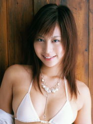 Rule 34 | bikini, highres, inagaki mika, open clothes, open shirt, photo (medium), shirt, swimsuit