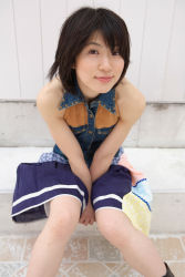 Rule 34 | boots, denim vest, highres, komiyama maki, photo (medium), skirt