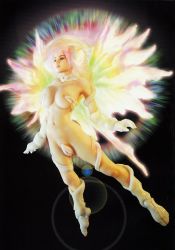 Rule 34 | 1girl, 3d, aina fieeria, bare shoulders, breasts, bug, butterfly, butterfly wings, full body, gentaro araki, highres, insect, insect wings, lens flare, light, living clothes, medium breasts, neo gentle, pussy, revealing clothes, sexbeast, solo, uncensored, vaginass, wings