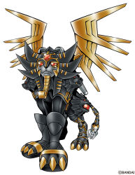 Rule 34 | ancientsphinxmon, armor, bandai, claws, copyright name, digimon, digimon (creature), mechanical wings, official art, simple background, solo, sphinx, tail, ten legendary warriors, white background, wings