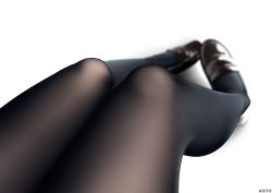 Rule 34 | 1girl, absurdres, aki (1360505188), artist name, black pantyhose, blurry, blurry background, brown footwear, depth of field, highres, loafers, lower body, original, pantyhose, pigeon-toed, shoes, simple background, solo, white background