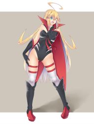 Rule 34 | 10s, 1girl, ;d, ahoge, aqua eyes, black gloves, blonde hair, boots, cape, doronjo, elbow gloves, ffcreatyuuki, gloves, highres, leopard (yatterman), long hair, looking at viewer, md5 mismatch, one eye closed, open mouth, resolution mismatch, smile, solo, source smaller, thighhighs, time bokan (series), white thighhighs, yatterman, yoru no yatterman