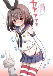 Rule 34 | 10s, 1girl, blush, cosplay, haguro (kancolle), kantai collection, looking at viewer, md5 mismatch, minimaru, resolution mismatch, shimakaze (kancolle), shimakaze (kancolle) (cosplay), solo, source larger