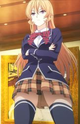 Rule 34 | 10s, 1girl, anime screenshot, crossed arms, highres, indoors, interior, long hair, nakiri erina, screencap, shokugeki no souma