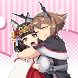 Rule 34 | 2girls, azur lane, banned artist, commission, crossover, highres, kantai collection, multiple girls, mutsu (azur lane), mutsu (kancolle), name connection, pixiv commission, tk8d32